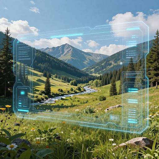 Futuristic AI Image Expansion