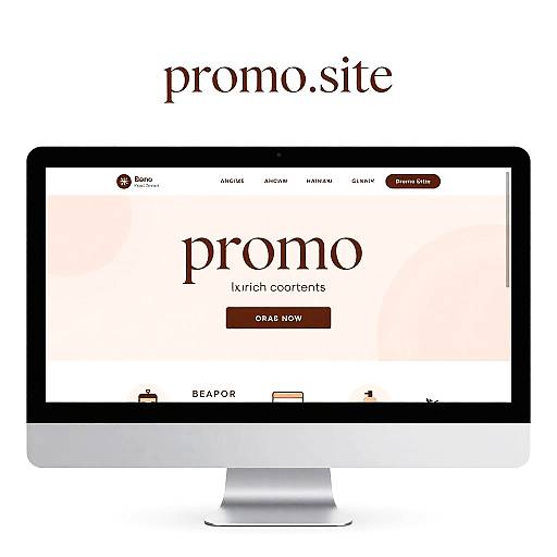 Minimalist Promo Site Banner Design