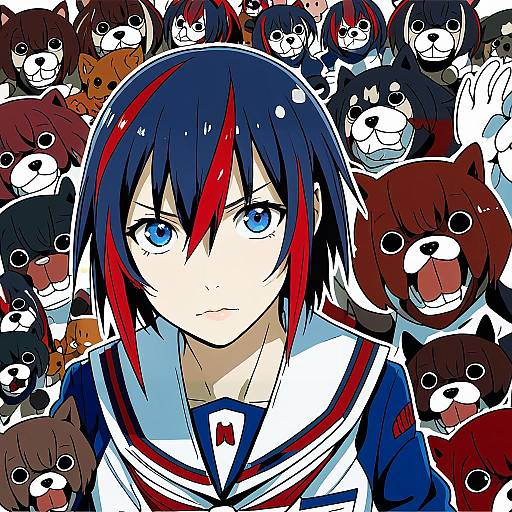 Illustration of Guts (kill la kill), kill la kill in the style of Himura kiseki