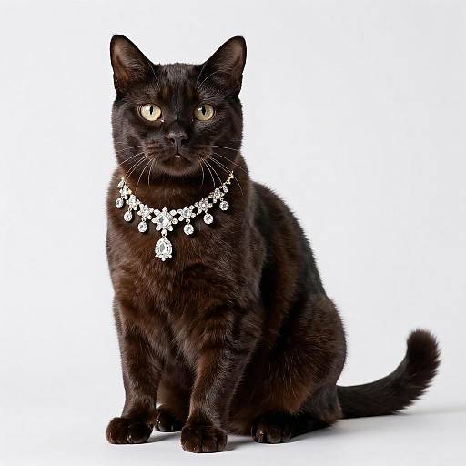 Elegant Portrait of a Stylish Cat