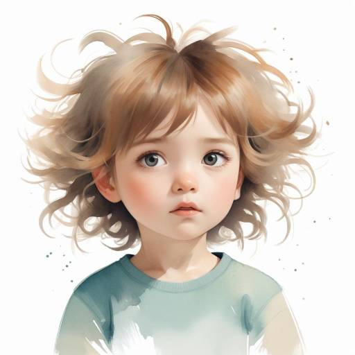 Playful Child Illustration in Minimalist Style Playful Child Illustration in Minimalist Style