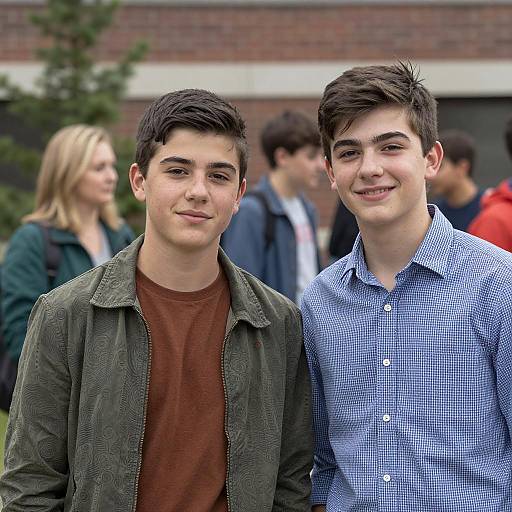 Teenage Boys Outdoor with Blurred Background