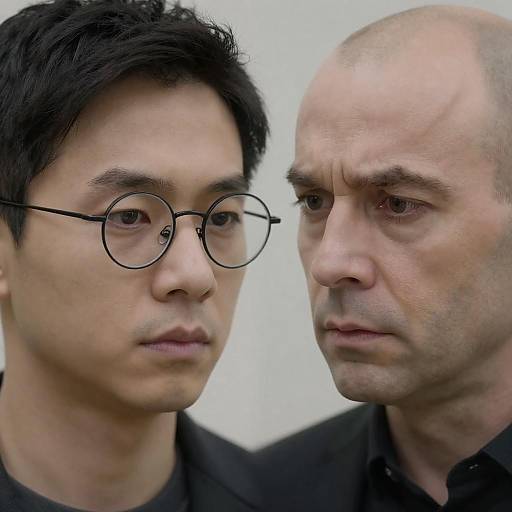 Close-Up Portraits of Two Men