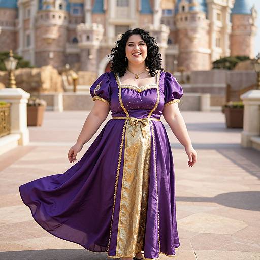 Cheerful Plus-Size Magical Princess