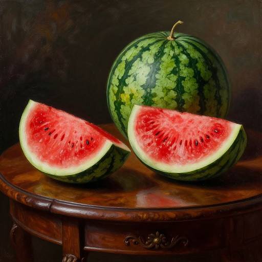 Renaissance Style Watermelon Still Life