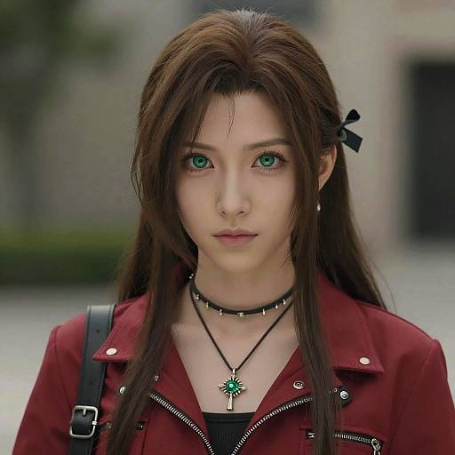 Realistic Portrait of Aerith Gainsborough