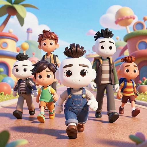 Pixar-Style AI Adventure Scene