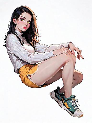 Stylish Woman in Casual Chic Outfit