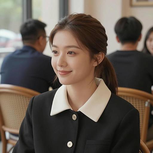 Casual Gathering in Sunlit Cafe