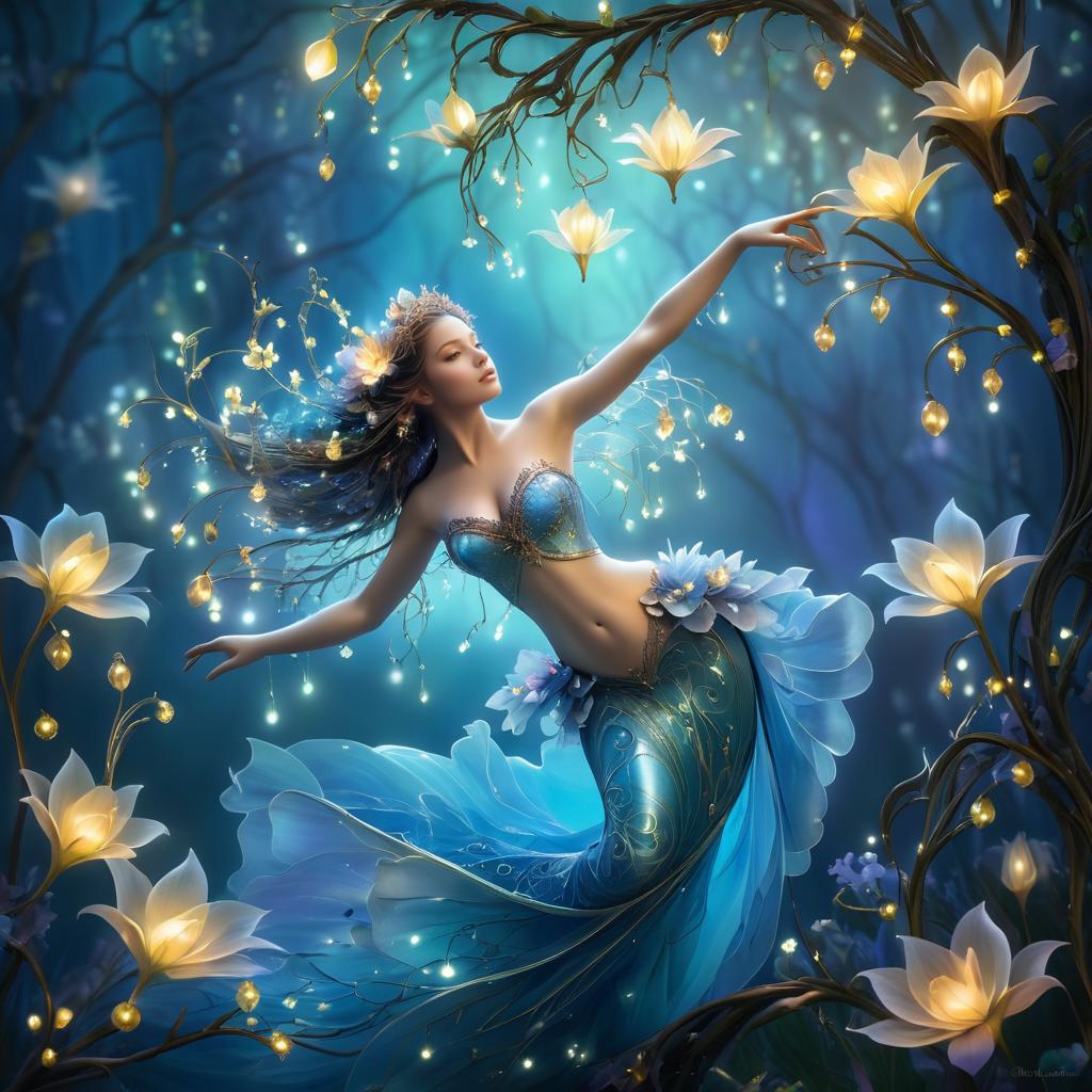 Enchanting Mermaid Luminism Fantasy Artwork