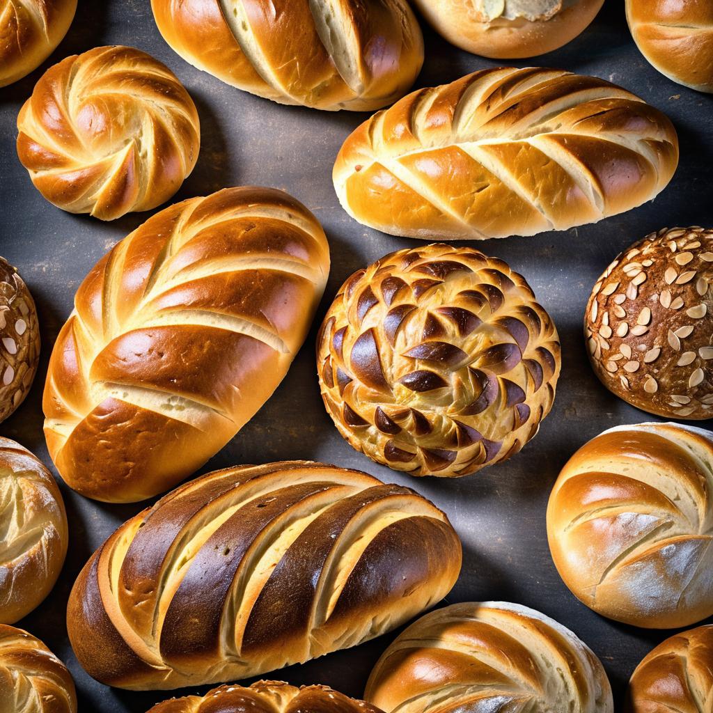 Vibrant HDR Artisan Bread Photography