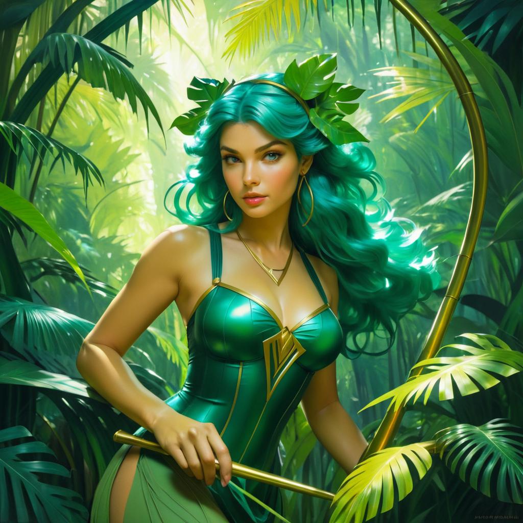 Lyra in an Enchanting Jungle Scene