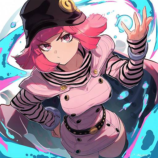 Illustration of Hot pants (sbr), jojo no kimyou na bouken in the style of Magister