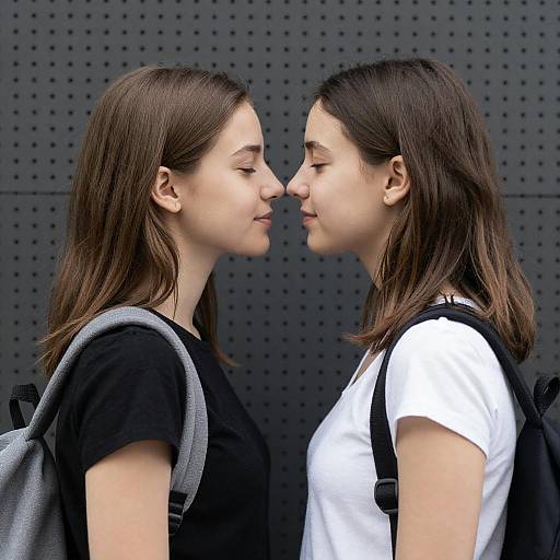 Intimate Portrait of Two Young Women