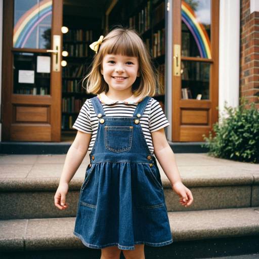 Charming Toddler Fashion Portrait Outdoors