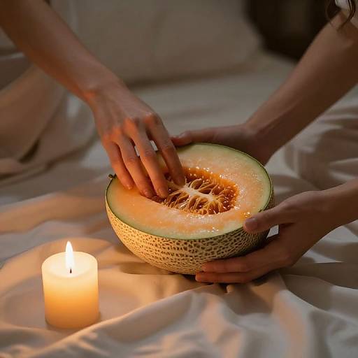 Candlelit Moment of Melon Connection