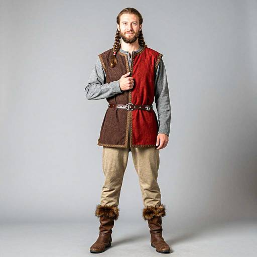 Realistic Portrait of a Medieval Herald