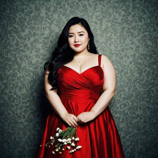 Elegant Plus Size Red Evening Dress