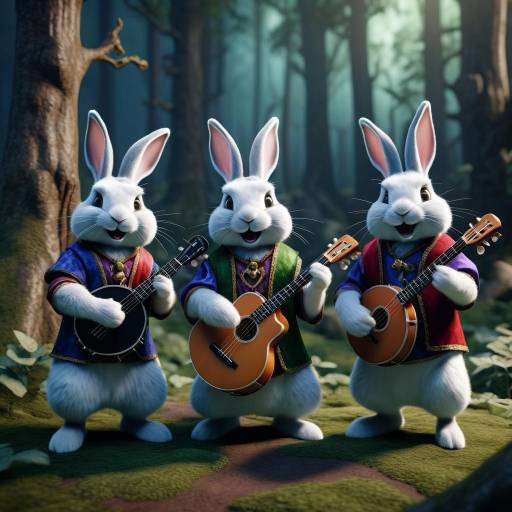 Cinematic 3D Render of Jester Rabbits Cinematic 3D Render of Jester Rabbits