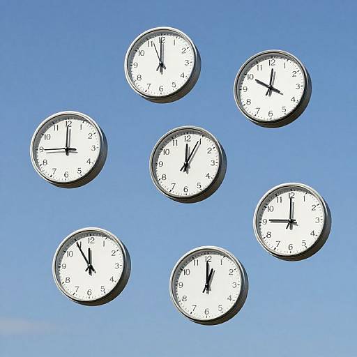 Surreal Clocks in Infinite Sky