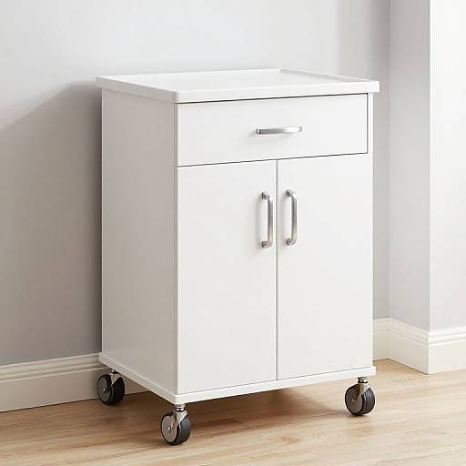 Sleek White Sobuy Kitchen Trolley Cart