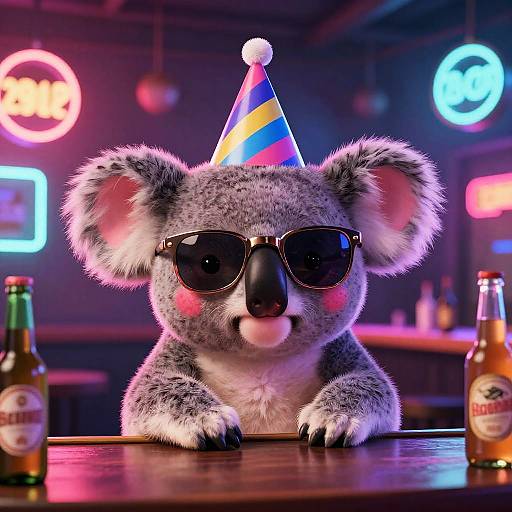 Drunk Koala Party Vibes