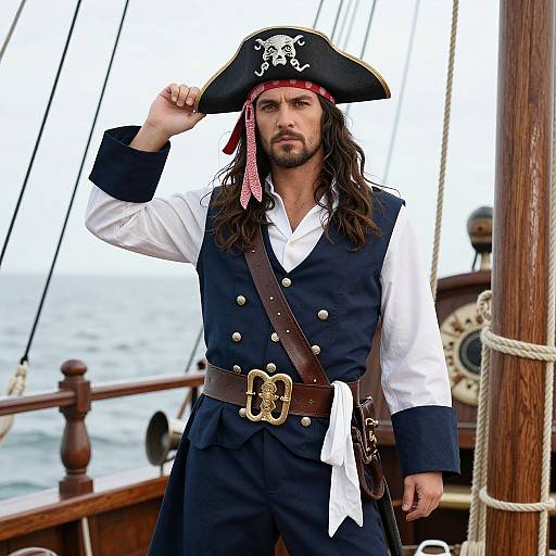 High Sea Pirate Captain Costume