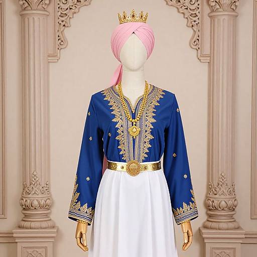 Mannequin in Ornate Royal Attire