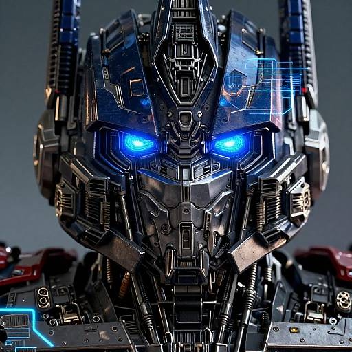 Optimus Prime Cybernetic Close-Up