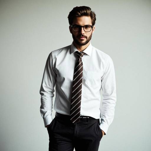 Stylish Man in Glasses and Tie