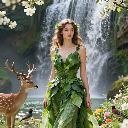 Serene Goddess of Nature Portrait