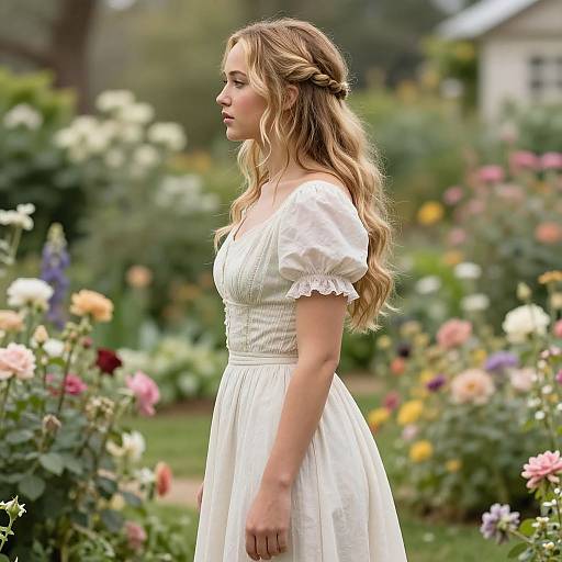 Jennifer Lawrence in Vintage Garden