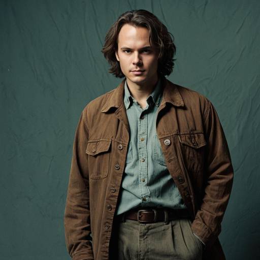 Young Man in Vintage Clothing Portrait