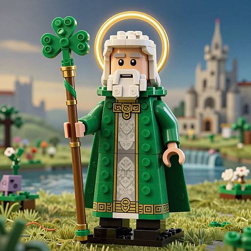 Saint Patrick Inspired 3D Fantasy Character