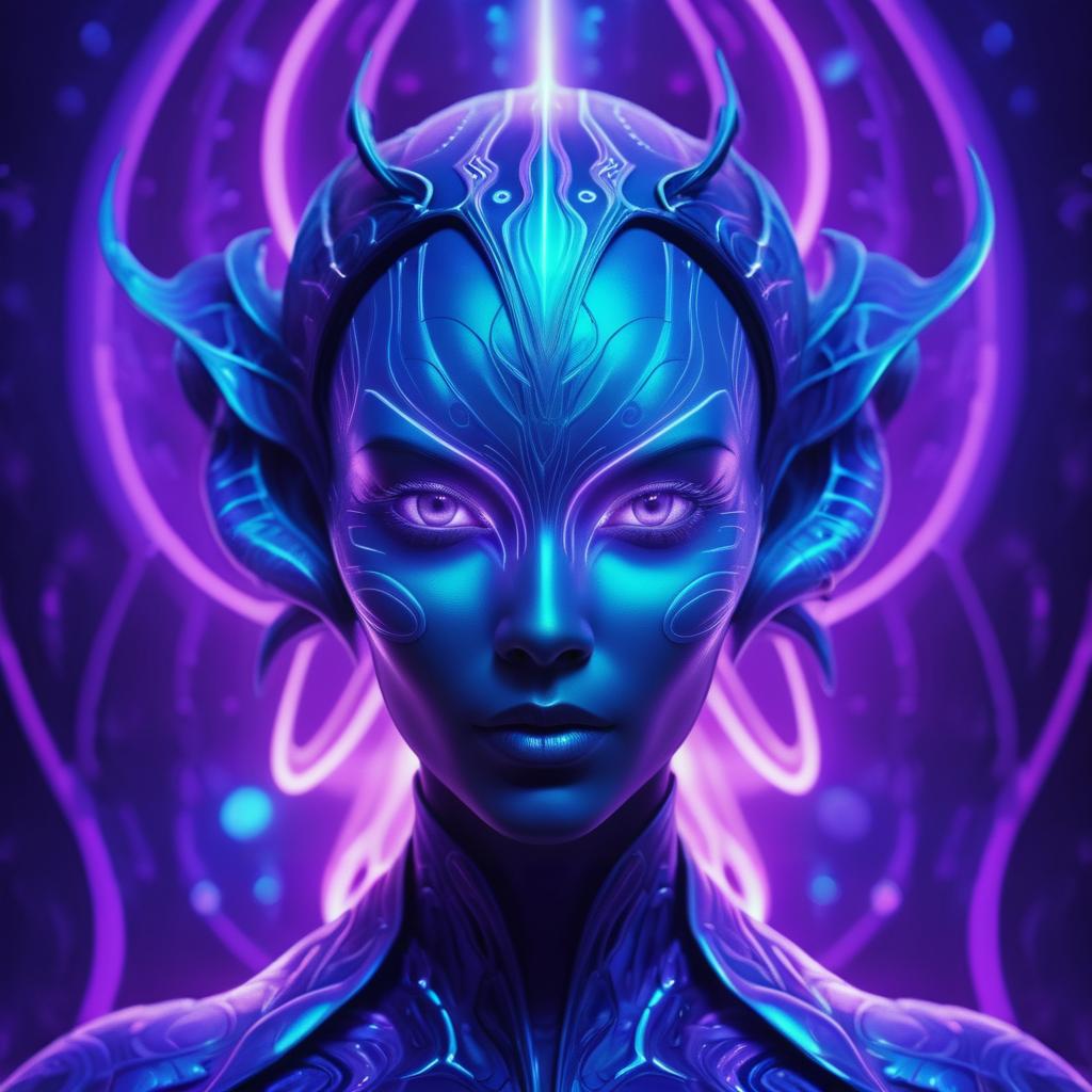 Futuristic Atlantean Alien Portrait