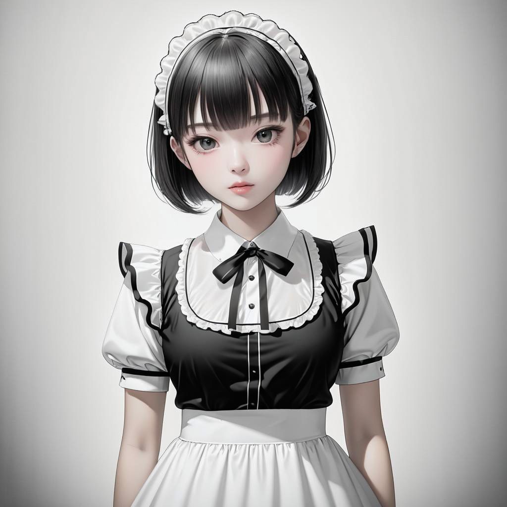 Blushing Maid: Realistic High School Girl