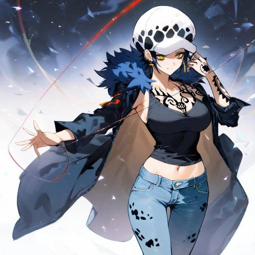 Genderswap Trafalgar Law with Tattoos