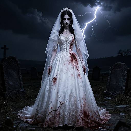 Dark Fantasy Killer Bride Costume