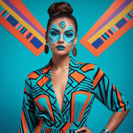 Contemporary Artist in Vibrant Jumpsuit Contemporary Artist in Vibrant Jumpsuit