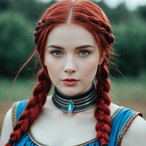 Atreus Inspired Redhead Cosplayer Outdoor Portrait