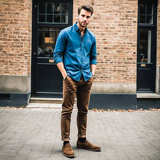 Young Man in Chelsea Boots Outfit