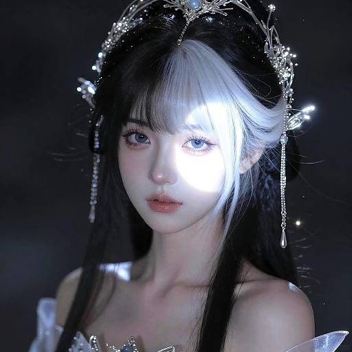 Ethereal Young Woman in Fantasy