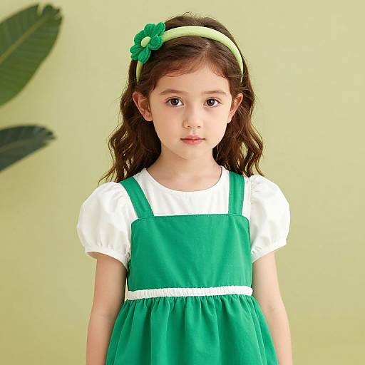 Young Girl in Green Dress