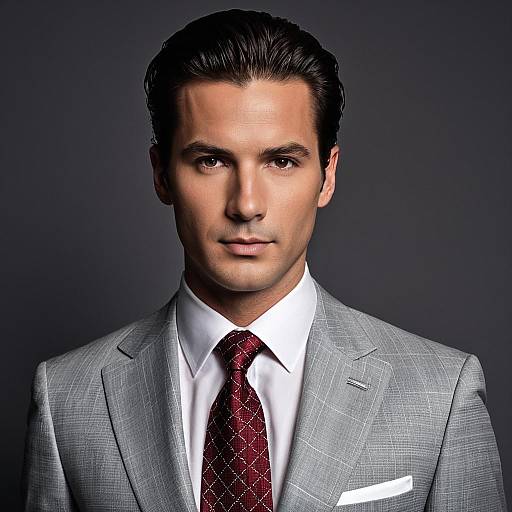 Professional Man in Light Gray Suit