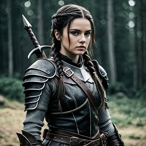 Arya Stark Cosplay in Dark Armor