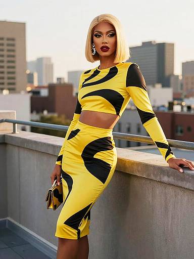 Transgender Model Rooftop Fashion Editorial