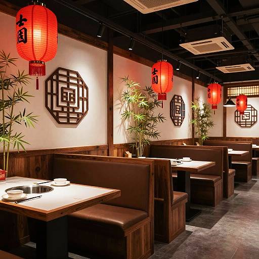 Modern Chinese Restaurant Decor Harmony