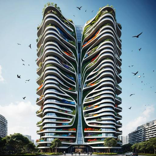Eco-friendly Skyscraper with Vertical Gardens