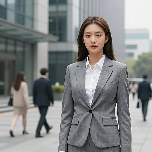 Confident Businesswoman in Urban Setting