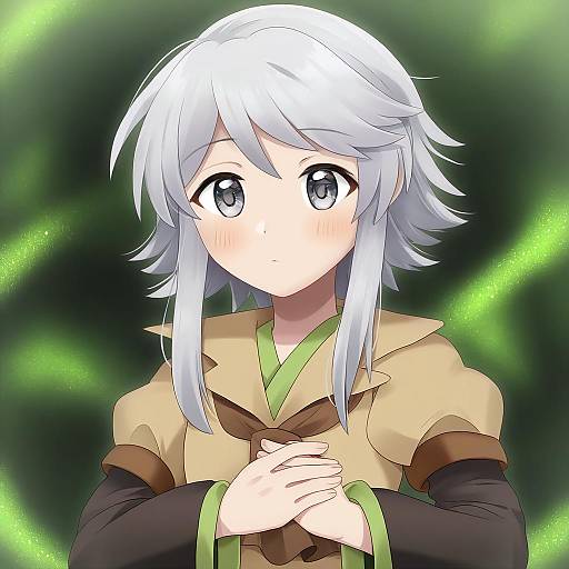 Illustration of Houlen yabusame, len'en in the style of Hiiringu